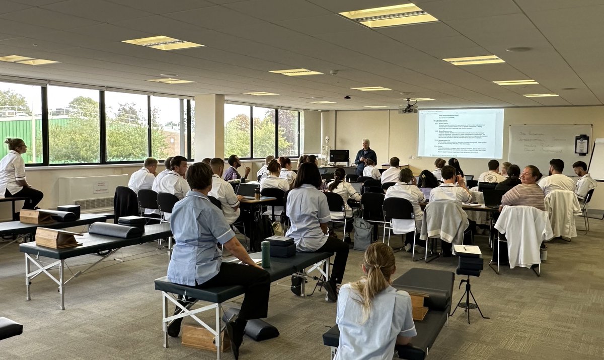 MCCAbingdon's tweet photo. Weekends are for studying!  Another busy teaching weekend last week in Abingdon for those students who are completing our full-time equivalent Master of Chiropractic programme designed for those who wish to study alongside their work and family commitments. https://t.co/o3Tf3Xtan3