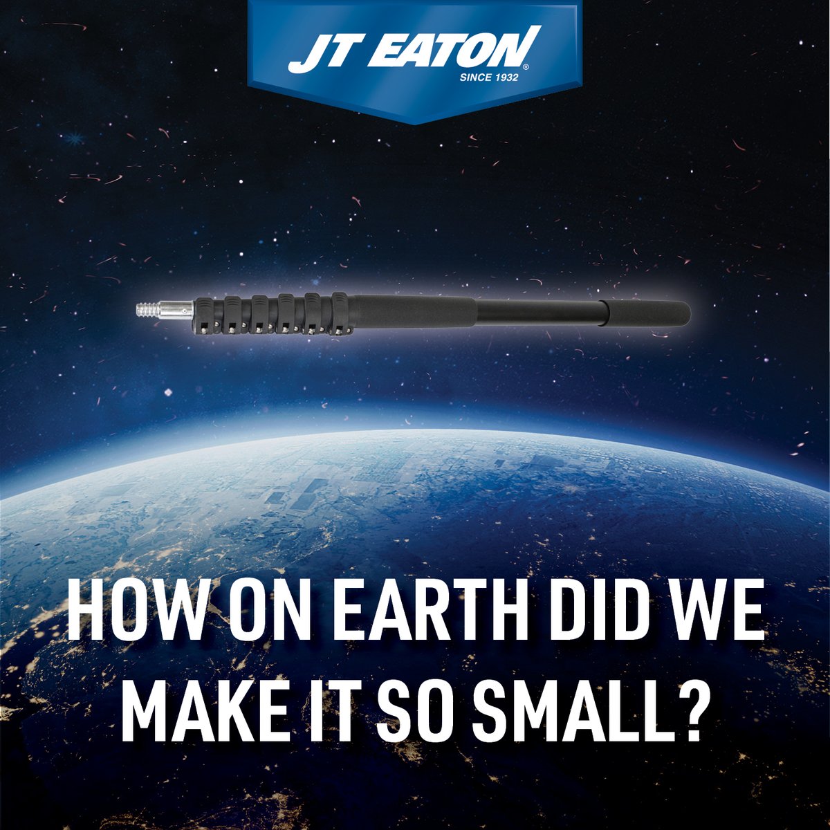 Forshaw_Inc's tweet image. Space-age technology, that’s how. Featuring next-level technology and space-age materials, these poles deliver unmatched portability and performance. When it comes to webs, nests, and pests, JT Eaton does not come in peace. Shop now with FORSHAW!

#FORSHAW #JTEaton #PMP