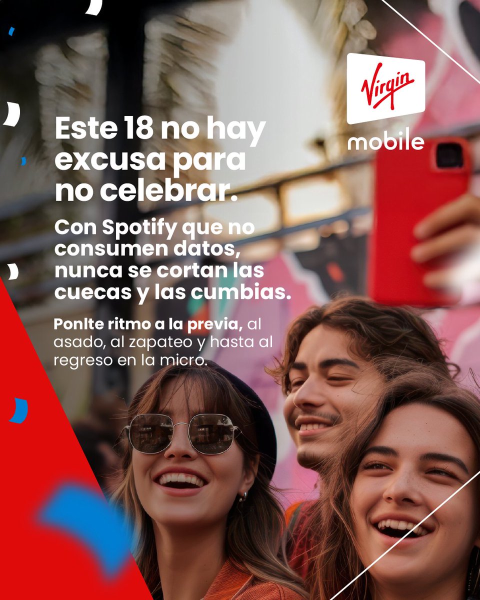 ¿Cuál es tu canción infaltable para estas Fiestas Patrias? 🇨🇱🎶 Guarda este post para cuando seas el DJ oficial del asado 🔥 y recuerda que nuestros planes incluyen Spotify que no descuenta datos 😎 #FiestasPatrias #Spotify #playlist