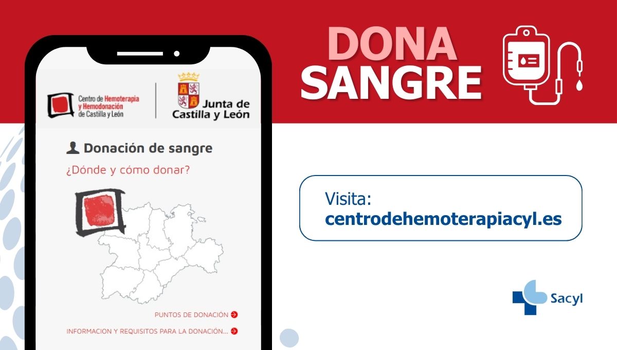 🩸 Donar sangre es un acto sencillo que puede salvar hasta 3 vidas

Las reservas no se mantienen solas: cada donación cuenta para atender urgencias, tratamientos y cirugías 

🚑 Consulta cómo y dónde donar en 👉 <a href="/donasangreCYL/">Dona Sangre CyL</a>

centrodehemoterapiacyl.es

#sacyl #CastillaYLeón