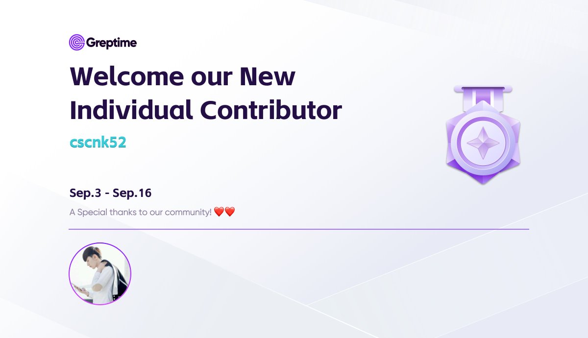 Greptime's tweet image. Welcome @cscnk52 to the GreptimeDB community as a new contributor! 🎉

Open source grows with every PR—yours could be next. 👩‍💻👨‍💻

#OpenSource #GreptimeDB #Database #Observability #contribution #contributor #Rust