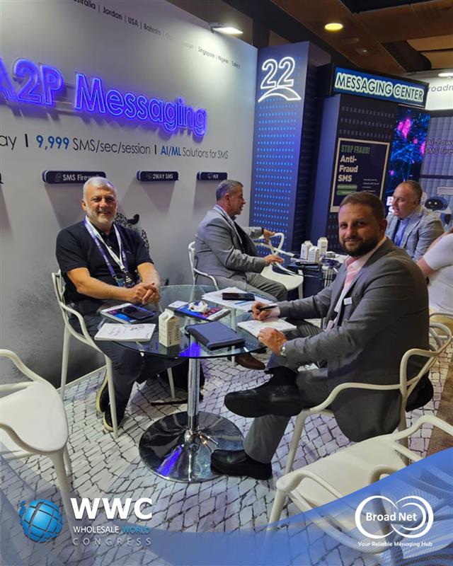 broad_net's tweet image. WWCMadrid – Day 2
Energy was high at Booth #21 &amp;amp; #22 with impactful meetings, fresh collaborations &amp;amp; bold ideas shaping the future of telecom. 
👋 Tomorrow’s the grand finale
Book your meeting now: bit.ly/45meEtn 

#Telecom #MessagingSolutions