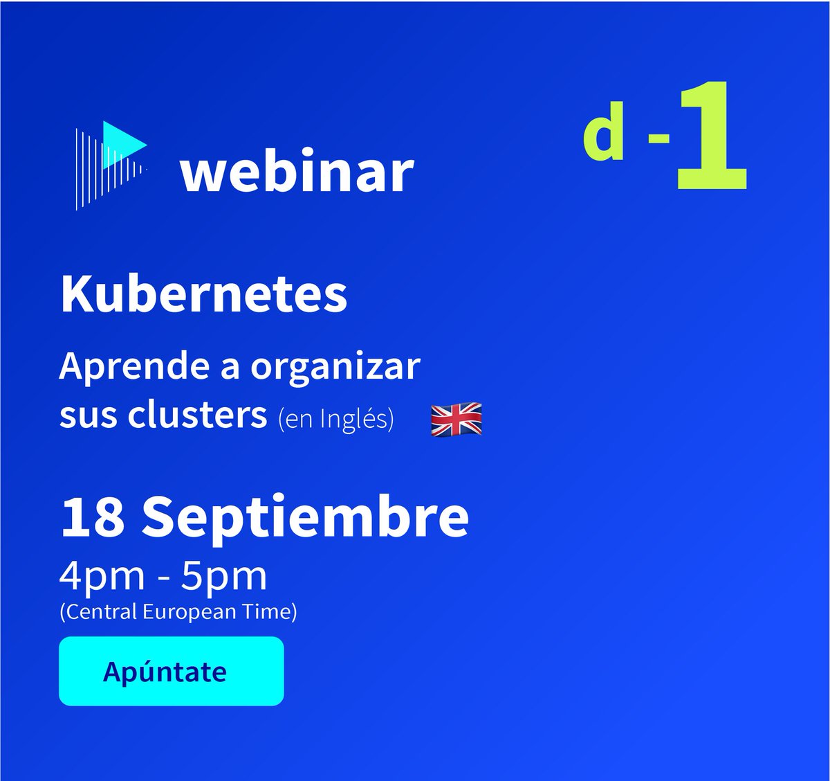 ovh_support_es's tweet image. D-1 antes de nuestro webinar en inglés : ¿Cómo empezar con Kubernetes? 💡

No olvides registrarte: 
attendee.gotowebinar.com/register/30188…
¡Conviértete en un experto en #PublicCloud con #OVHcloudSupport!