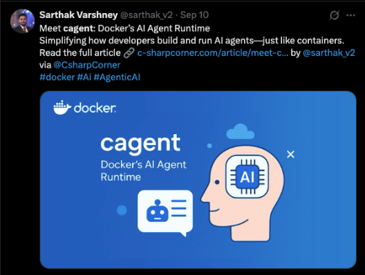 Docker tweet media