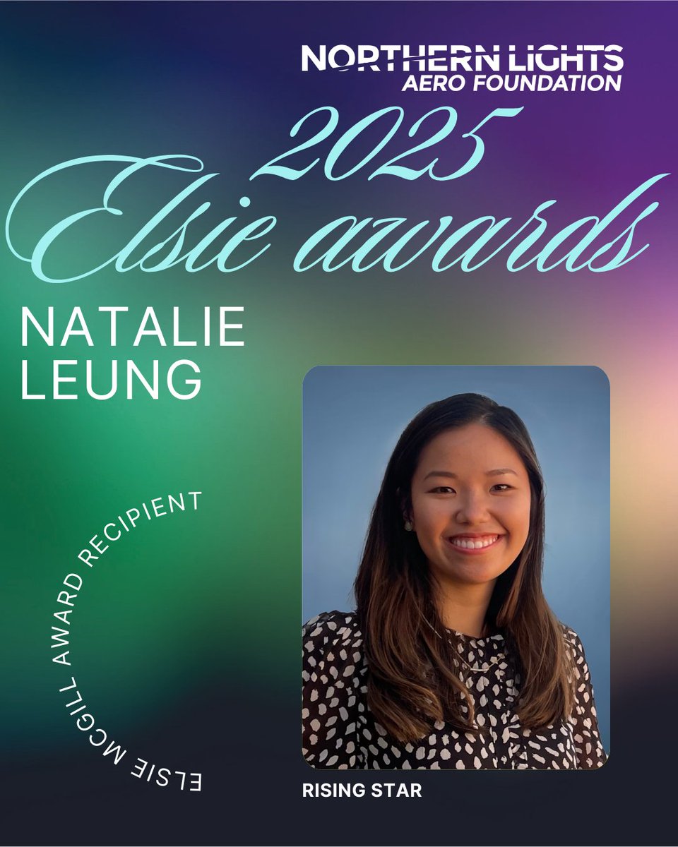 ✨Meet the 2025 Elsie MacGill Award Recipients✨

🌟Rising Star - Natalie Leung

🔎Check out our website to learn more about our amazing award recipients!