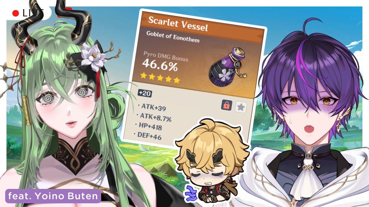 🔴LIVE จ้างเพื่อนมารีวิวไอดีเกมกาชา...
feat. <a href="/Yoinobuten/">☀️Yoino Buten☄️</a> 
17/09/25 20:00 PM GMT+7

youtube.com/live/dkKuZ8DUQ…