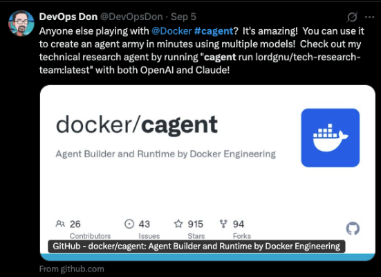 Docker tweet media