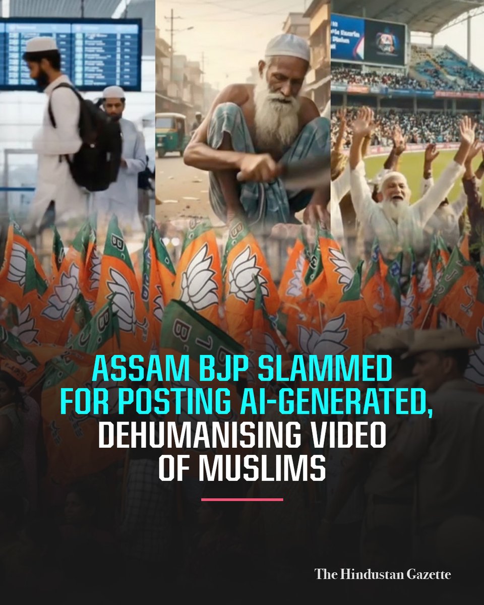 THGEnglish's tweet image. Assam BJP Slammed for Posting AI-Generated, Dehumanising Video of Muslims
#AssamBJP #AIGeneratedContent #Dehumanization #MuslimRights #SocialMediaEthics #HateSpeech #DigitalResponsibility #UnityInDiversity #PoliticalAccountability #HumanRights