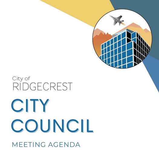 City_Ridgecrest's tweet photo. There is a City Council Meeting tonight at 6pm in the Council Chambers of City Hall.
Public participation is welcomed!

To view the agenda visit: https://t.co/Y2fXoKGnFv

The meeting will also be available to via YouTube livestream at  https://t.co/MJKKOWaTKS https://t.co/pf7EMyjbO9