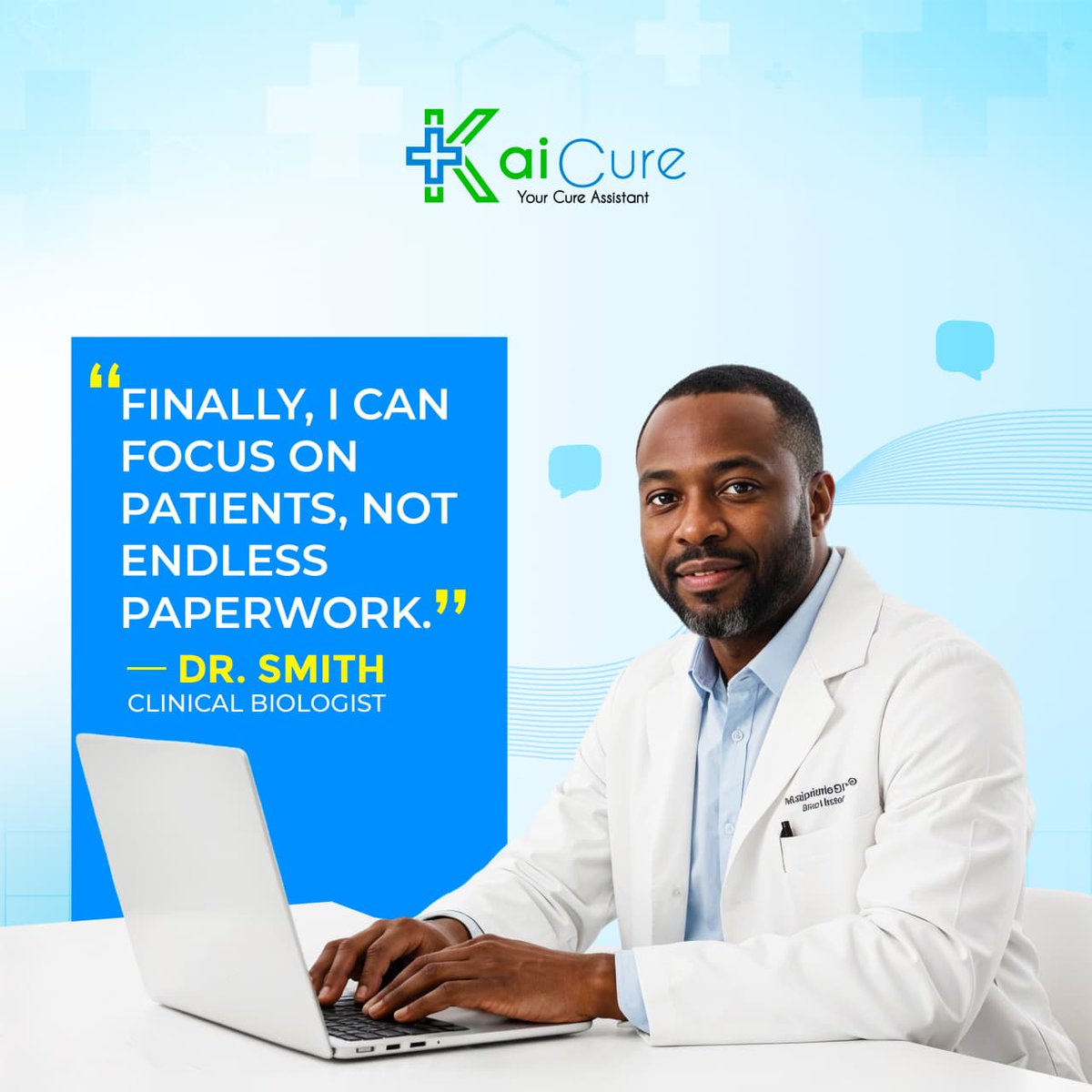 KaicureIo's tweet photo. Your digital assistant for healthcare. 🤖
Kaicure uses AI in healthcare to simplify medical coding, transcription, and SOAP notes.
#AIinHealthcare #ArtificialIntelligence #MedicalCoding #SOAPNotes #MedicalDictation #DoctorsNotes https://t.co/0TjDYJvpbv