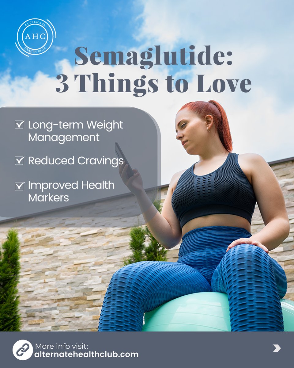 my_ahc's tweet image. Three reasons to love Semaglutide:
- Long-term weight management
- Reduced cravings
- Improved health markers
Science-backed support for your wellness journey.
.
.
.
#Semaglutide #WeightLoss #CravingControl #BetterHealth #AHC