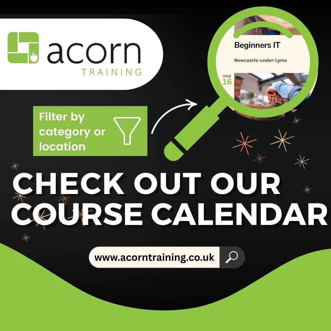 📅 Our new Live Course Calendar is available at ➡️ acorntraining.co.uk

You can now:
✅ Browse upcoming training courses in real time
✅ Filter by location, category, or delivery method
✅ Stay up to date with new opportunities

🔍 Start planning your journey today!
