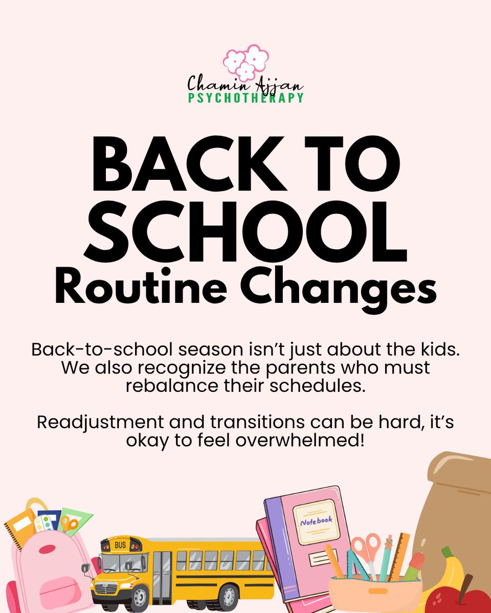 Back-to-school season isn’t just a transition for kids, it’s a big shift for parents too. New routines, early mornings, packed schedules, and emotional labor all come into play.
It’s okay if this season of transitions feels overwhelming. #BackToSchool #ParentHood