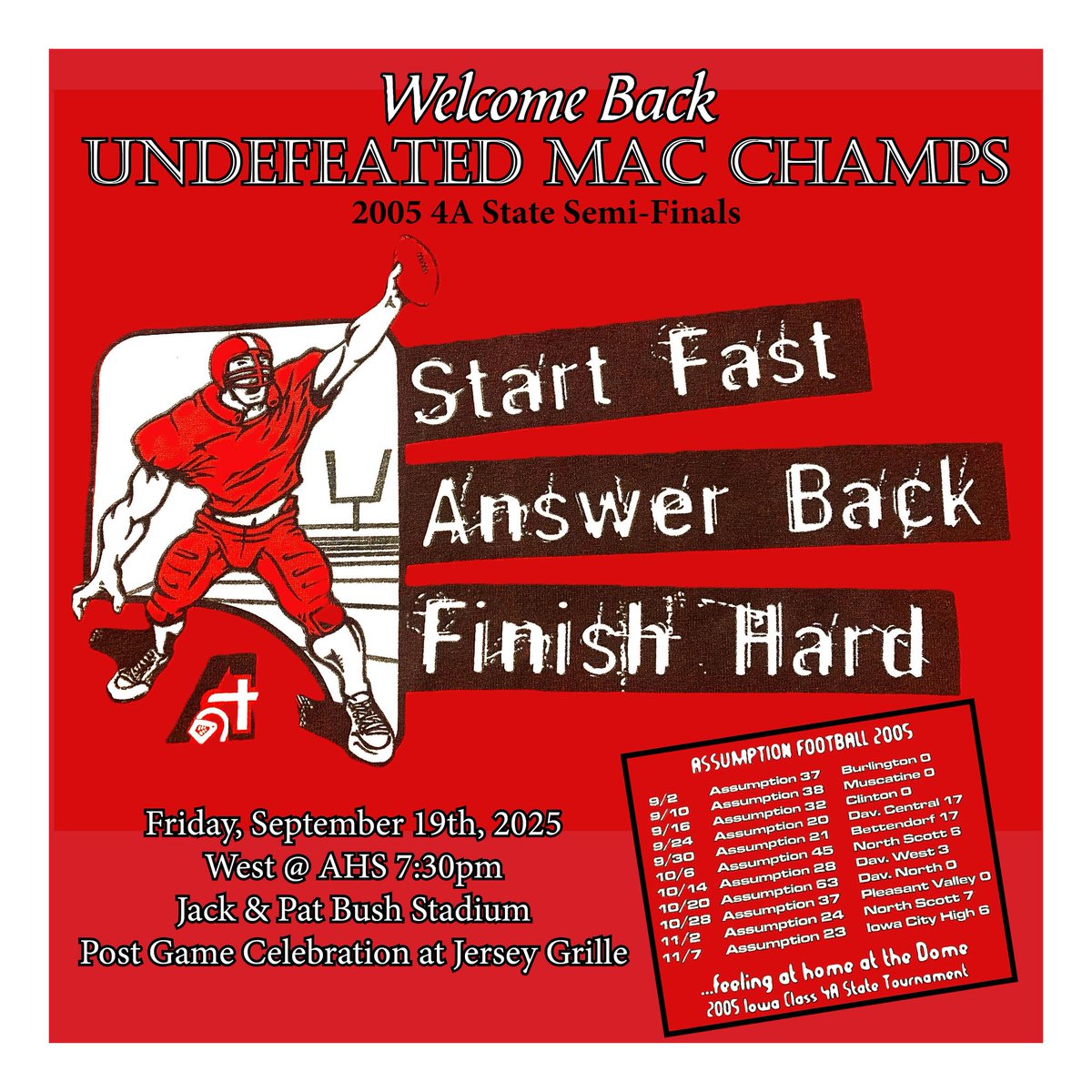 Assumption Football (@ahsfootball_) on Twitter photo 
