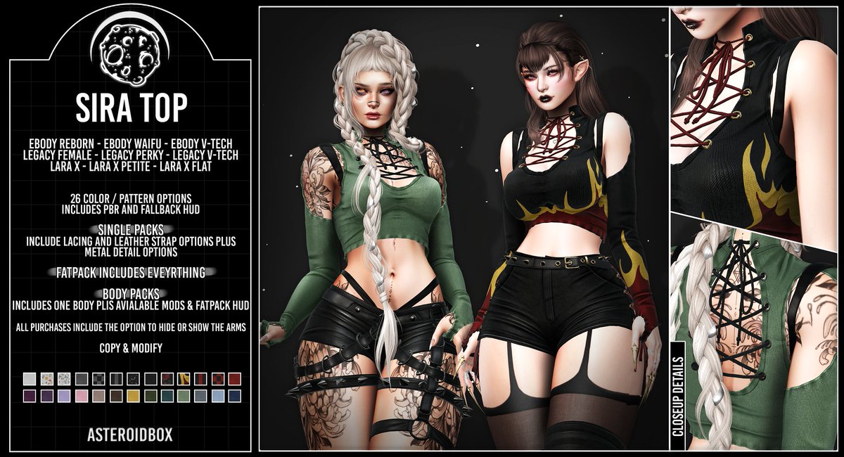 KawaiiFeedSL's tweet photo. AsteroidBox: Sira Top @ Access〡Taxi: https://t.co/8NtnLfrksa
#SecondLife #asteroidbox #access #slevent #slcontent #kawaiifeed https://t.co/iuqPW4Xx0V