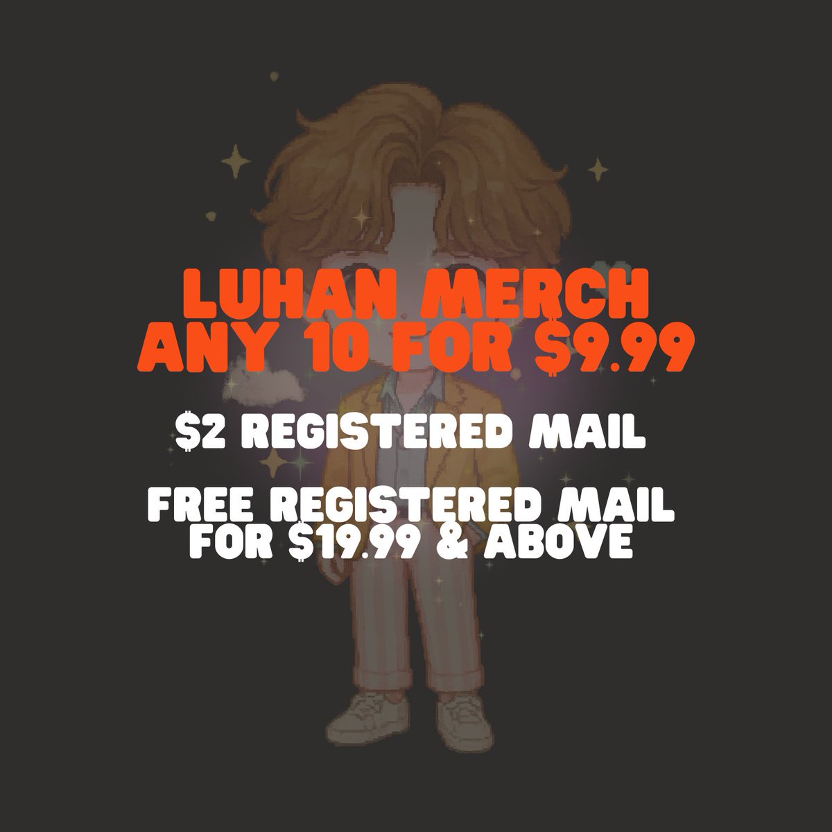 sleepypopsg's tweet photo. LUWEIS, GEAR UP FOR HIS CONCERT THIS MONTH NOW!

➡️ FLASH DEAL | ANY 10 LUHAN MERCH for $9.99

#luhan #exoluhan #鹿晗 #expo #concert https://t.co/FmN9EK3EiH