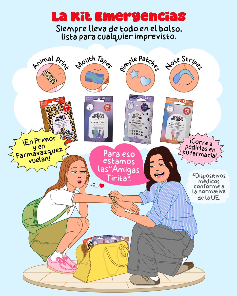 ¿Cuál es tu 'Amiga Tirita' favorita? No hay ninguna igual, como las tiritas  @wildstripes_official
☝️Corre a por tus ‘Wild stripes’ en <a href="/pprimor/">Perfumerías Primor</a> y <a href="/farmavazquez/">Dra. Vasquetes</a> porque ¡vuelan! Sino, pídele a tu farmacia de confianza que las traiga ¡urgente! #publi