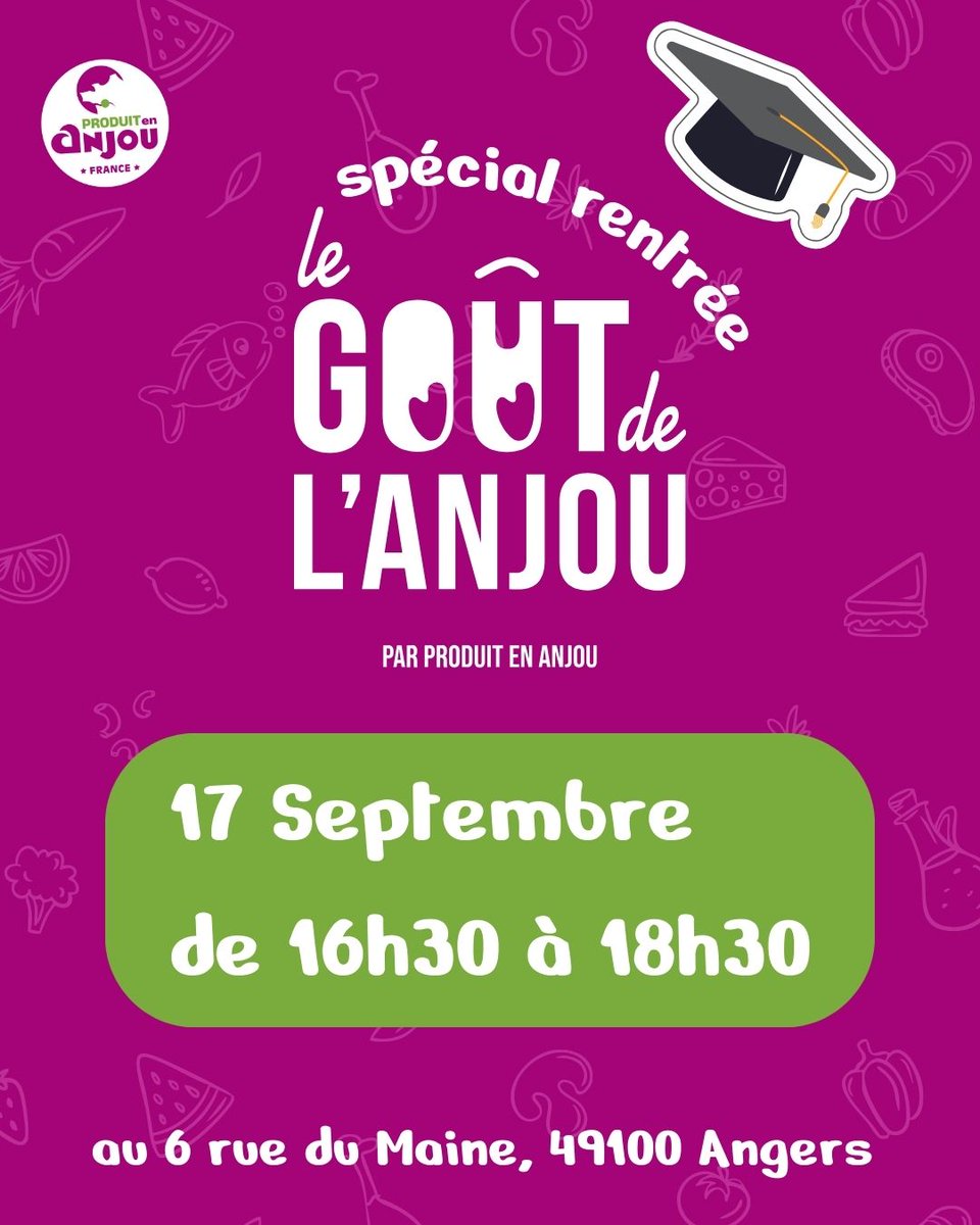 Venez découvrir l'animation Le Gout de l'Anjou chez Produit en Anjou ce mercredi 17 septembre de 16h30 à 18h30 sur le #MinAngers min-angers-49.fr/actualites/le-…