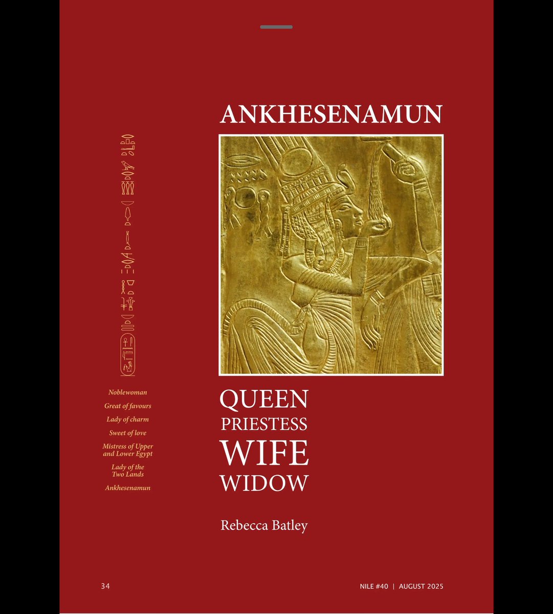 For those of us fascinated by Ancient Egypt, new issue of  Nile Magazine has a very readable and informative article about Ankhesenamun, great royal wife of Tutankhamen. Available on Pocketmags.