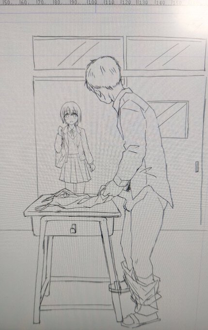 何かしらんけど社会的に灰になった同級生のマンガを描いていた。 