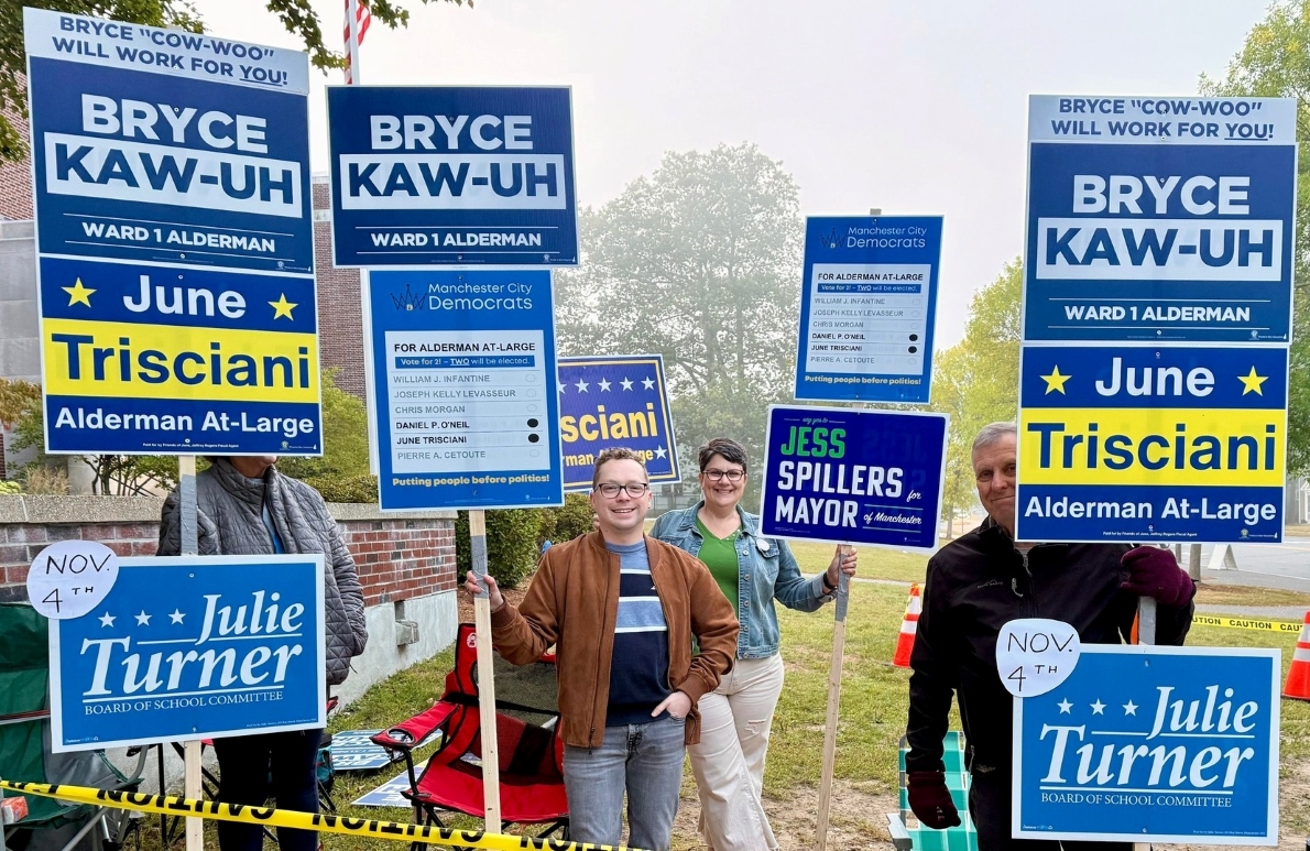 Bryce Kaw-uh (@bryce4mht) on Twitter photo Terrific news:  I won our three-way primary for Ward 1 Alderman with more than 50% of the vote! Thank you to everyone who helped make this possible. On to November! #MHT #NHPolitics Terrific news:  I won our three-way primary for Ward 1 Alderman with more than 50% of the vote! Thank you to everyone who helped make this possible. On to November! #MHT #NHPolitics