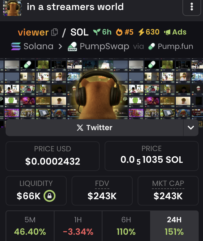 Just paid more boost for the real $viewer movement

New dex ads just started

8X4TnmkHzavxEJuaYTkqjFbUgrwBgaXVuRHhGFR2pump
