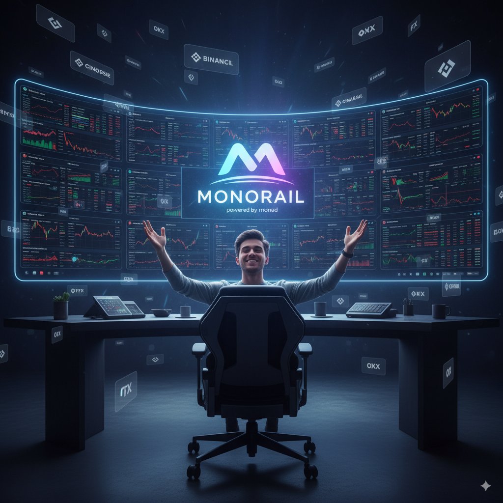 RBSanyxyz's tweet photo. Discover Monorail on Monad!

Trade instantly with Monorail, your gateway to the Monad ecosystem.
It seamlessly connects multiple exchanges to ensure you get the best price for every trade.

🌐 Explore over 38,000 tokens across 16 exchanges – all from a single platform.

@monad @monad_eco