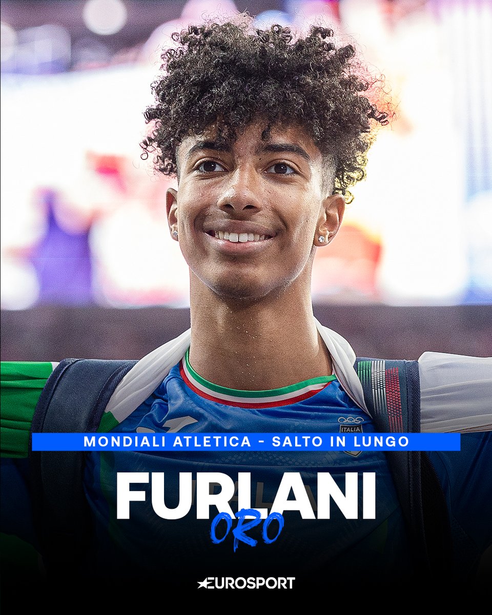 𝐅𝐔𝐑𝐋𝐀𝐍𝐈 𝐒𝐄𝐈 𝐂𝐀𝐌𝐏𝐈𝐎𝐍𝐄 𝐃𝐄𝐋 𝐌𝐎𝐍𝐃𝐎𝐎𝐎𝐎𝐎𝐎𝐎 🥇

Mattia Furlani salta un pazzesco 8.39 e conquista così la medaglia d'oro nel salto in lungo ai Mondiali di Tokyo 2025 👟🇮🇹

#WorldAthleticsChamps #Atletica #Athletics #Tokyo2025 #Furlani