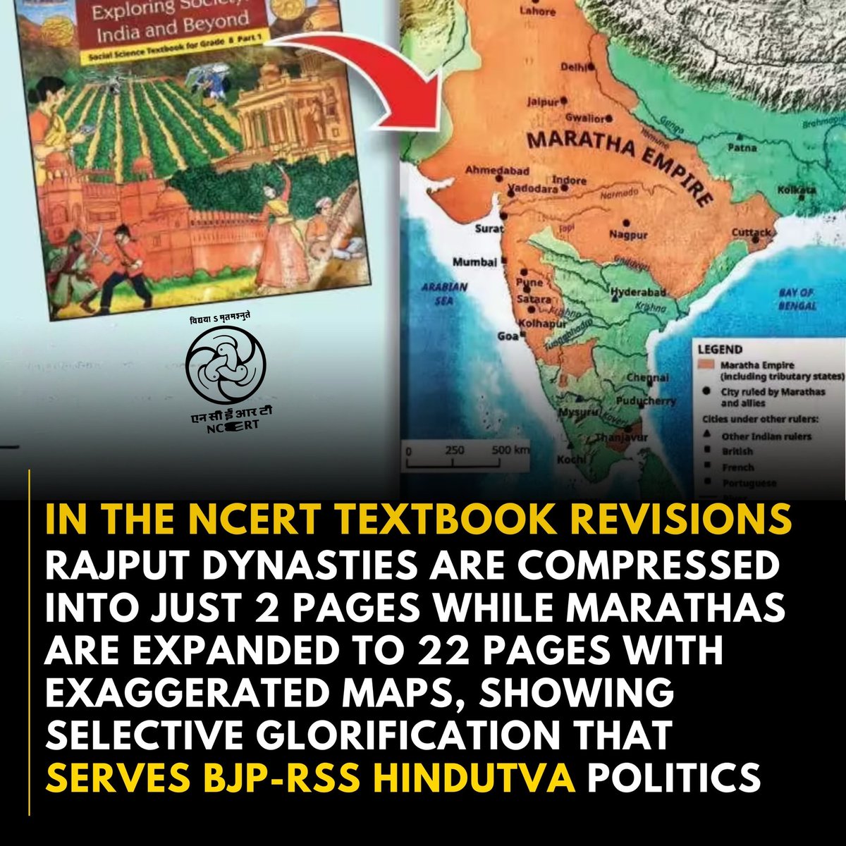 DarkTruth14PK's tweet image. #IO Lead - Rise of #Hindutva #Saffronization of Indian History through #NCERT&apos;s Revisions
#englot #HappyBirthdayModiji