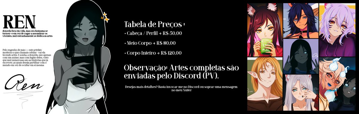 Renzinha1406's tweet photo. ✨ Comissões Abertas ✨ 
#Art #comissionsopen
Para mais informações , msg no PV : https://t.co/Araz4kuO4e