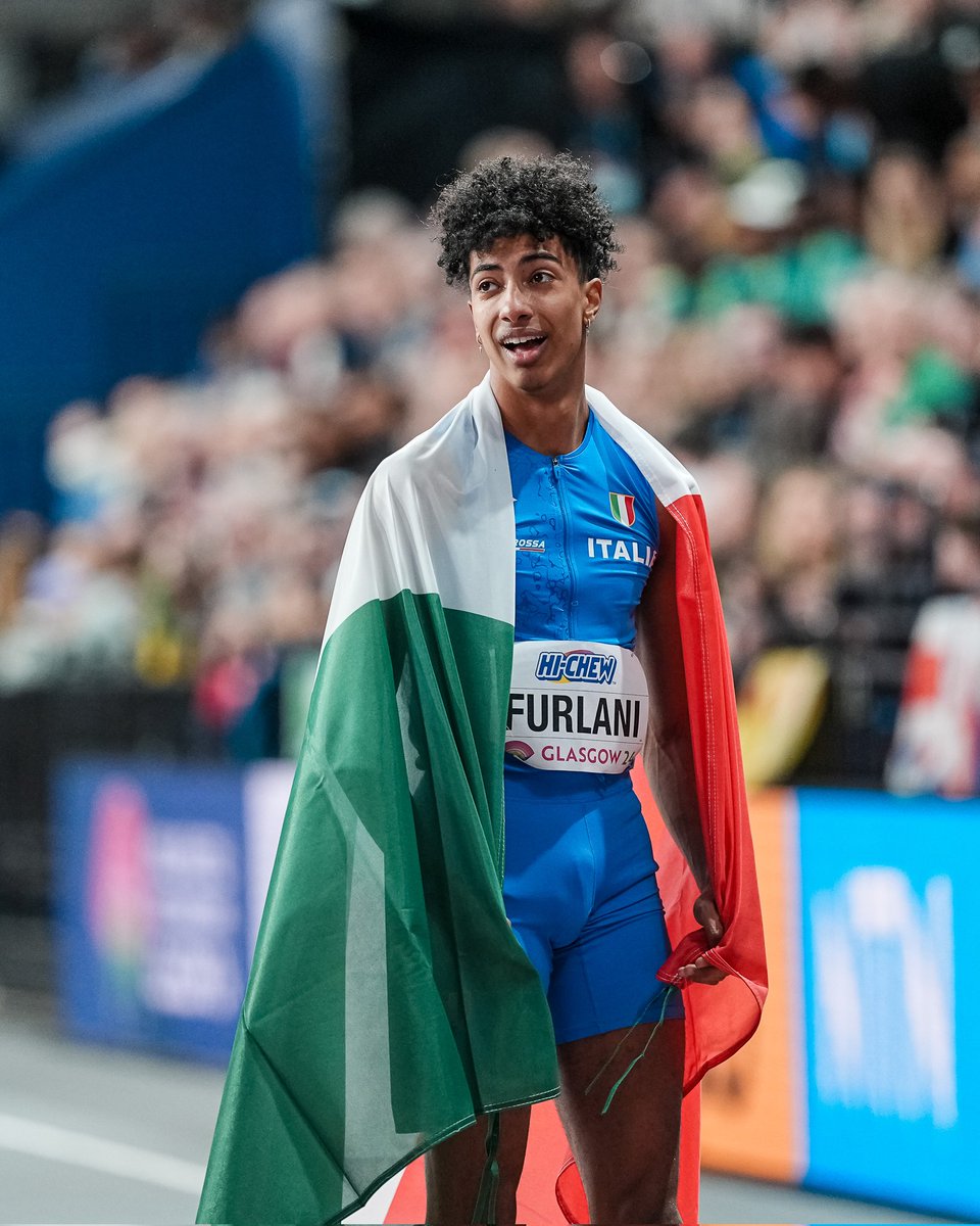 Mattia sei campione del mondo.
Medaglia d'oro e personale.

🥇Mondiale outdoor 2025
🥇Mondiale indoor 2025
🥈Mondiale indoor 2024
🥈Europeo outdoor 2024
🥈Europeo indoor 2025
🥉Olimpiade 2024

Sei già nella storia dello sport italiano.
Tutto ciò a 20 anni.
#Furlani

#Tokyo2025