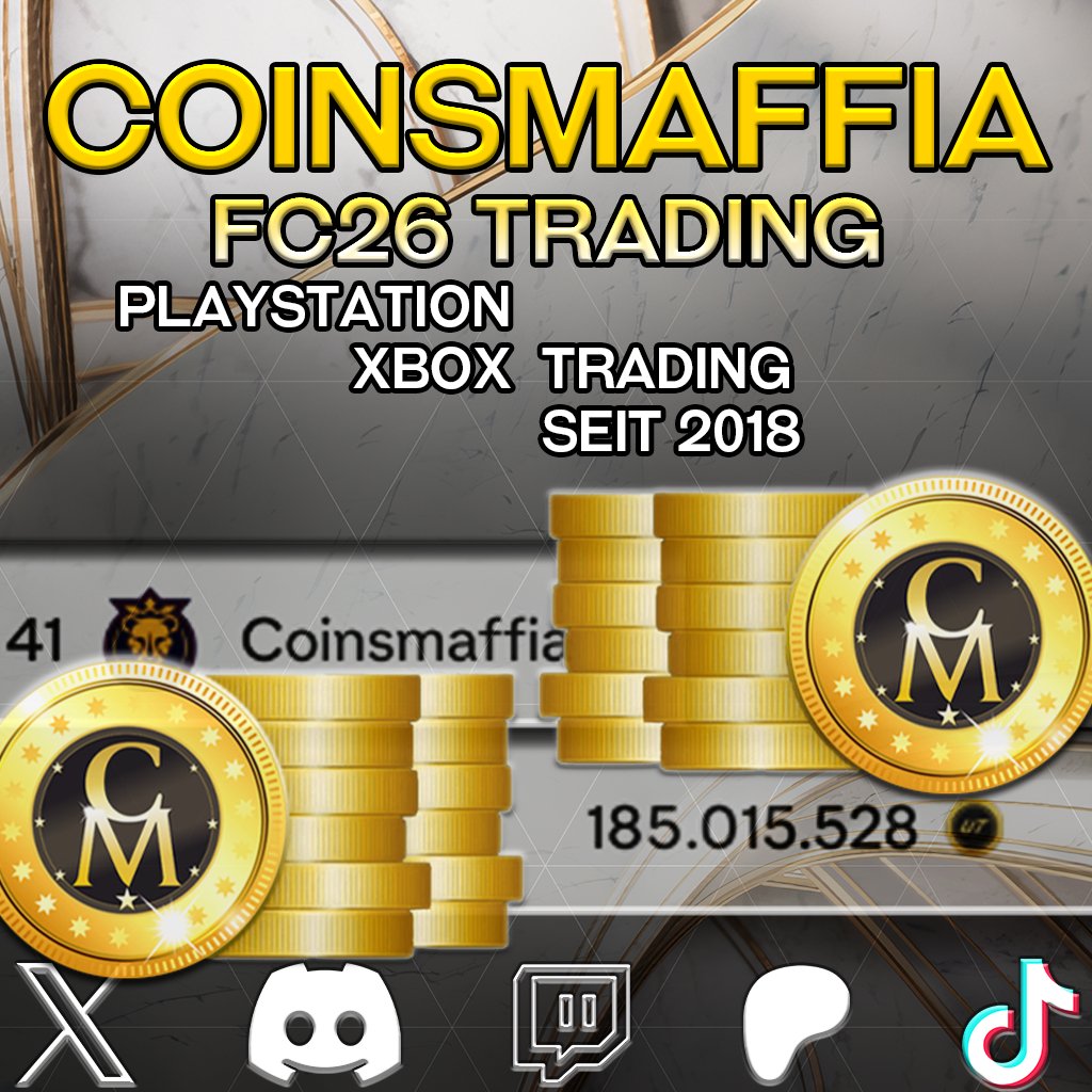 Zur Feier des Tages wird heute noch ein Platz auf dem Patreon verlost ✅ 

patreon.com/coinsmaffia     

- Explizite Investment Tips ✅

- Guides ✅

- Q&amp;A ✅

- 7 Jahre Top 100 Trading  💰

Teilnahme : 

Repost und mir Folgen 😍

#FC26 #eafc #eafc26