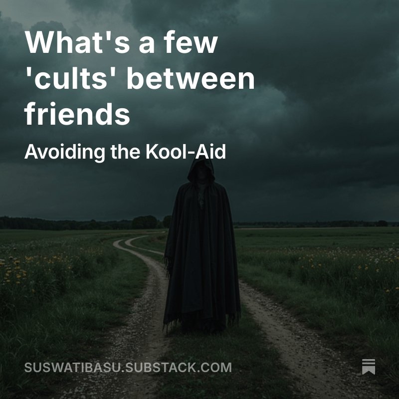 HowToBe247's tweet image. After questioning whether online friends are real friends, I found myself wondering: can we also get trapped in the rabbit hole of obsessive groupthink?

open.substack.com/pub/suswatibas…

#essay #writing #Culture