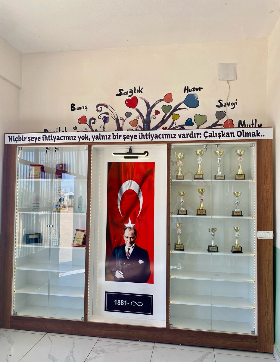 Okulumuzda öğrencilerimizin emek ve başarılarını onurlandırmak amacıyla yeni “Ödül Köşemizi” hayata geçirdik.

🏅 Akademik, sportif ve sanatsal başarılar ile örnek davranışlar artık bu özel alanda sergilenecek.

Gurur duyuyoruz! 💙