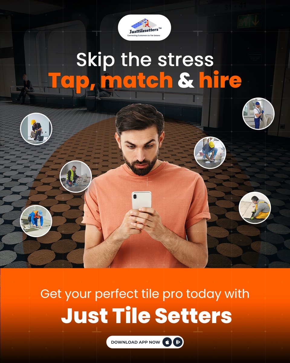justtilesetters's tweet image. Skip the stress. Tap, match &amp;amp; hire! 📲✨
Finding the right tile pro has never been this easy. With Just Tile Setters, you can connect with trusted experts in minutes.

👉 Download the app today &amp;amp; get your perfect tile pro!

justtilesetters.com

#JustTileSetters #TilePros