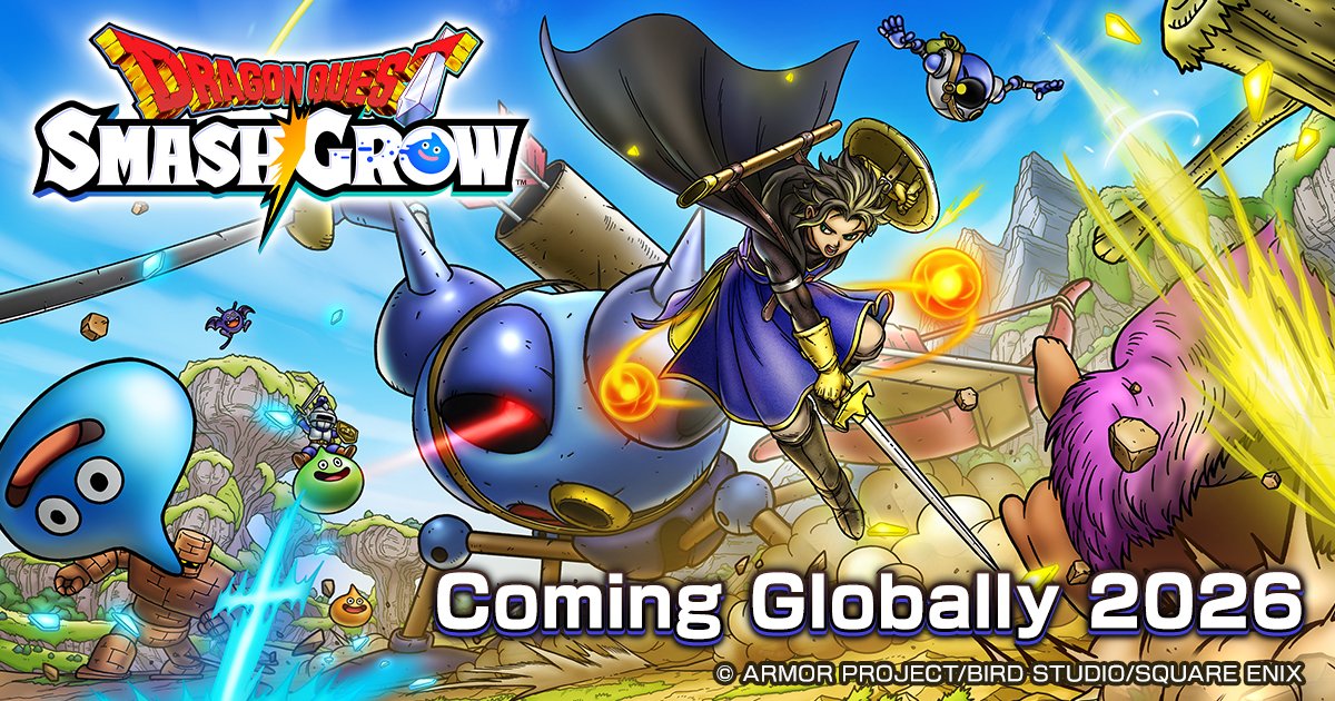 KLab_EN's tweet image. &quot;DRAGON QUEST SMASH/GROW&quot; Co-developed with SQUARE ENIX, Arriving Globally in 2026
klab.com/en/press/relea…