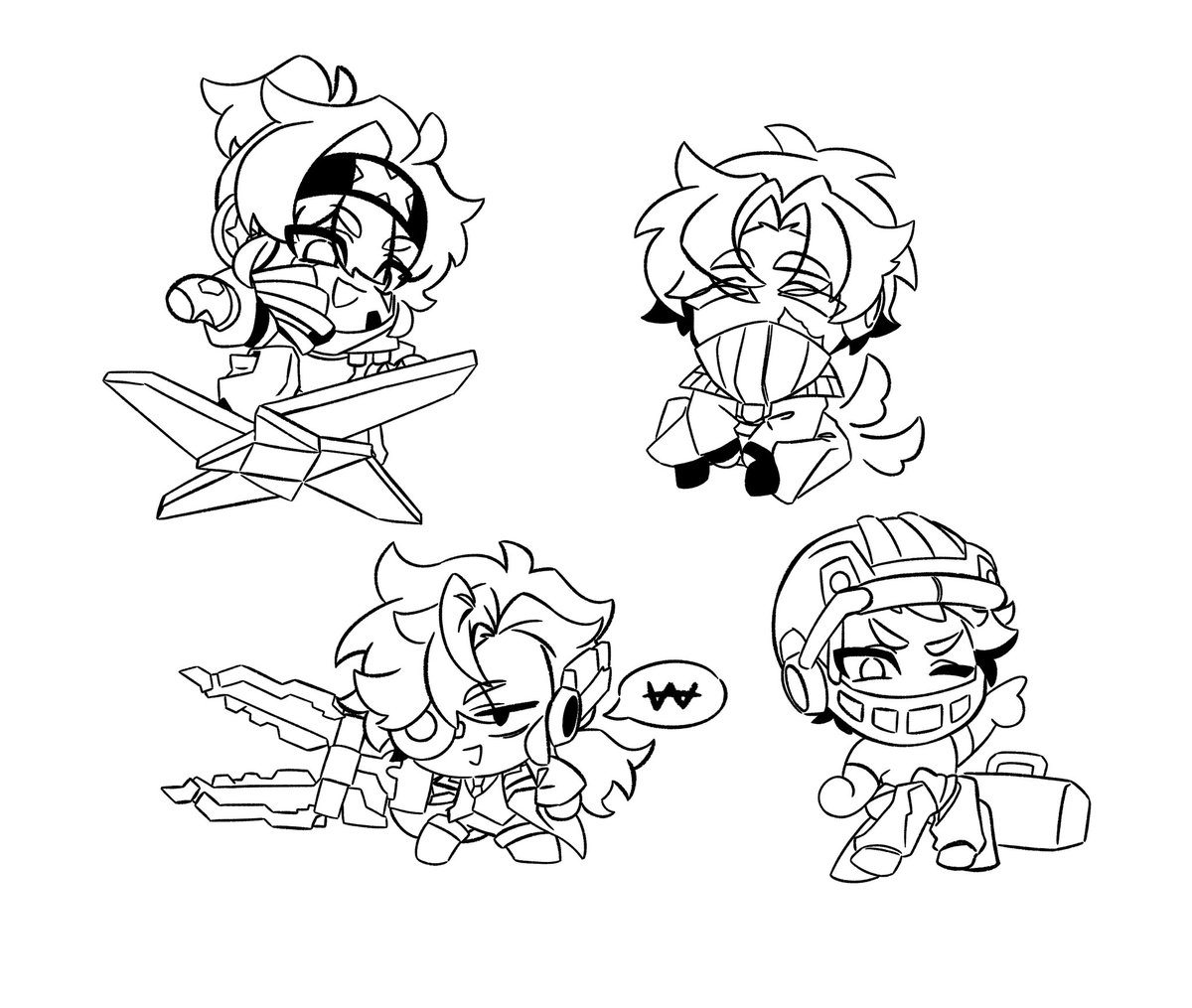 비계적폐
(띠부실 만들어보고싶다라고만 생각하고 그린거)