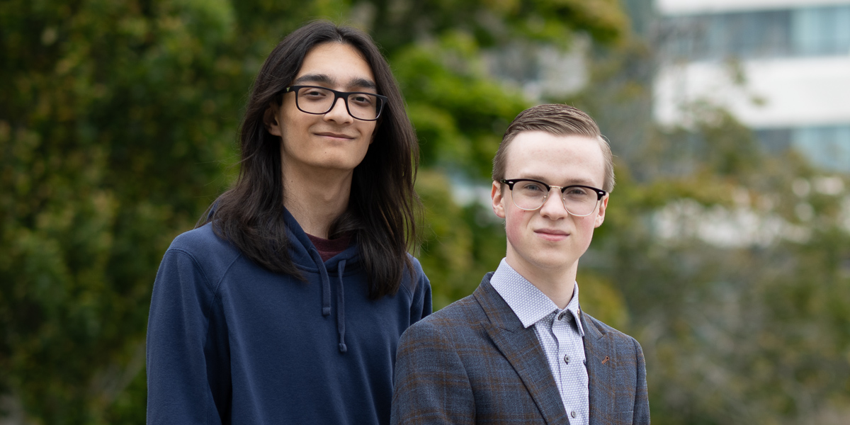 🌟Bright futures ahead! 

Two first-year students are starting their studies with a $220,000 boost to pursue their passion for STEM and innovation. 🚀💡

Congrats to Noah Hancock and Jadon Swamidas, Memorial's #2025SchulichLeaders. 🙌👏

gazette.mun.ca/student-life/b…