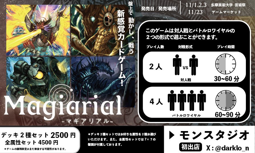 モンスタジオ tweet media