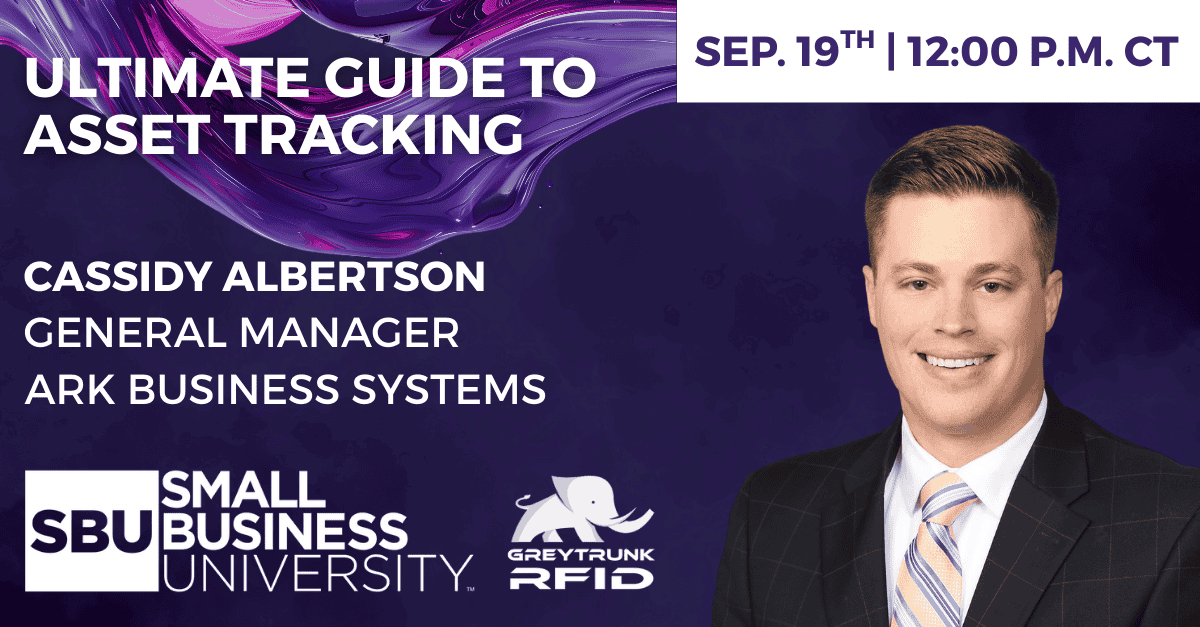greytrunkRFID's tweet image. 🚨 Free webinar alert! 🚨

Join us Friday at 12pm CT for the Ultimate Guide to Asset Tracking with Cassidy Albertson from ARK Business Systems. Learn how to reduce loss &amp;amp; boost efficiency!

Open to all 🙌

ow.ly/6UOJ50WXOaJ

#GreyTrunkRFID #AssetTracking #SmallBusinessExpo