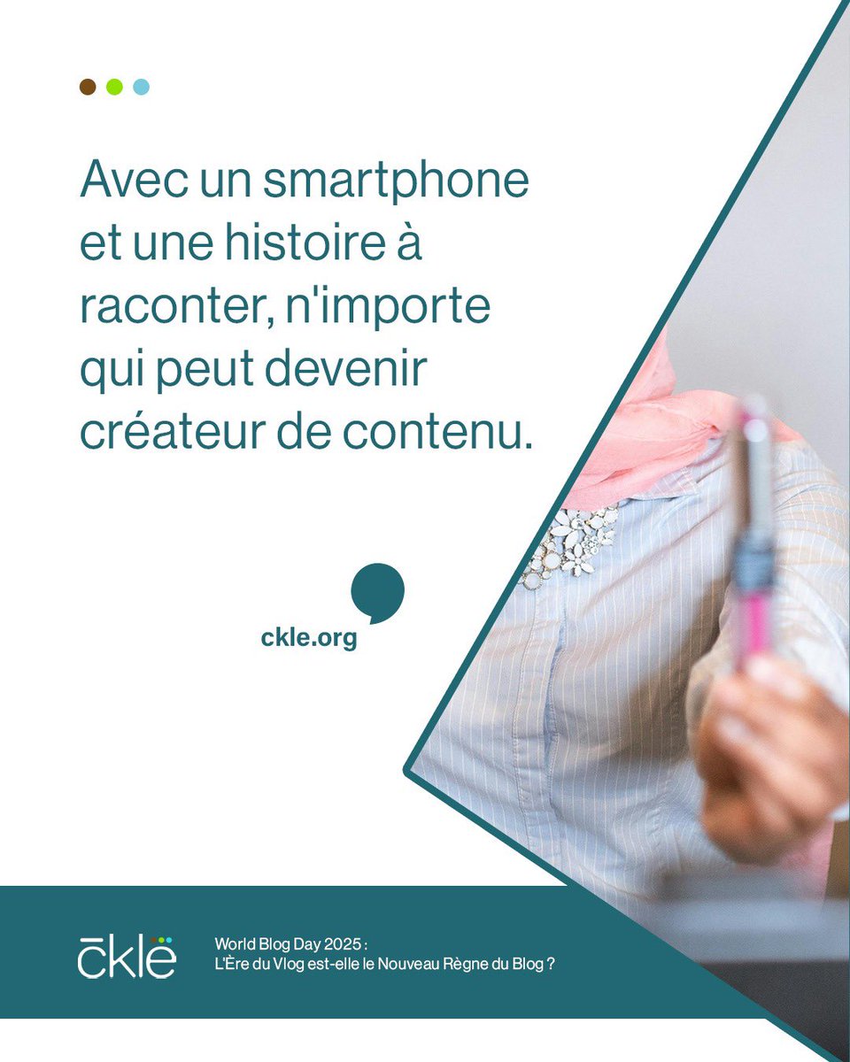 byckle23's tweet image. L’ère de l’accessibilité : plus besoin d’être écrivain ou journaliste pour avoir une voix. Un téléphone, une idée, et le monde peut vous écouter.

👉 Retrouvez le décryptage dans notre article link.ckle.org/0BAmjU 
#quoteoftheday #vlog #blogges #ckle