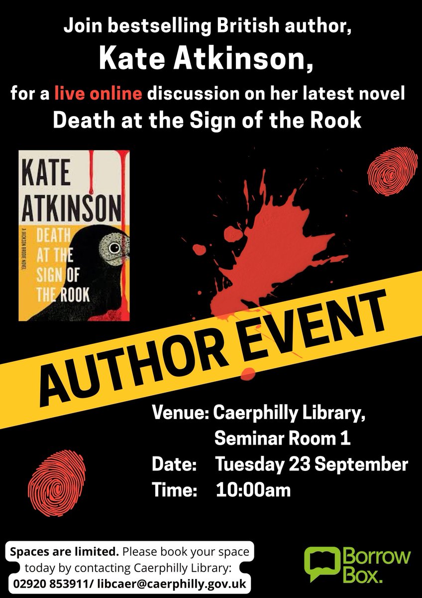 CaerphillyLib's tweet image. Wythnos nesaf, ar-lein yn Llyfrgell Caerffili!
Archebwch eich lle nawr.
✒️🔍🚔🔎🖋️
Next week, online at Caerphilly Library!
Book your place now.
📞02920 853911
📧libcaer@caerphilly.gov.uk