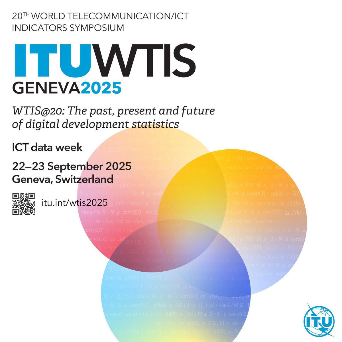ITUDevelopment's tweet image. Join us at #ITUWTIS on 22 -23 Sept as we discuss how stronger data capacity can close knowledge gaps and support digital development. itu.int/wtis2025