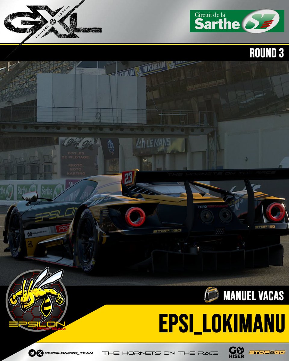 🏁GOHISER X LEAGUE 1k Followers

Ayer P9 para <a href="/DavidBu22705352/">David Burgos</a> en Watkins y HOY... finalizamos nuestra participación  en el campenato de <a href="/GoHiSer/">G🐣HISER</a> con <a href="/lokimanu1/">lokimanu</a> en Le Mans !!!

No te lo pierdas a partir de las 22:30h.