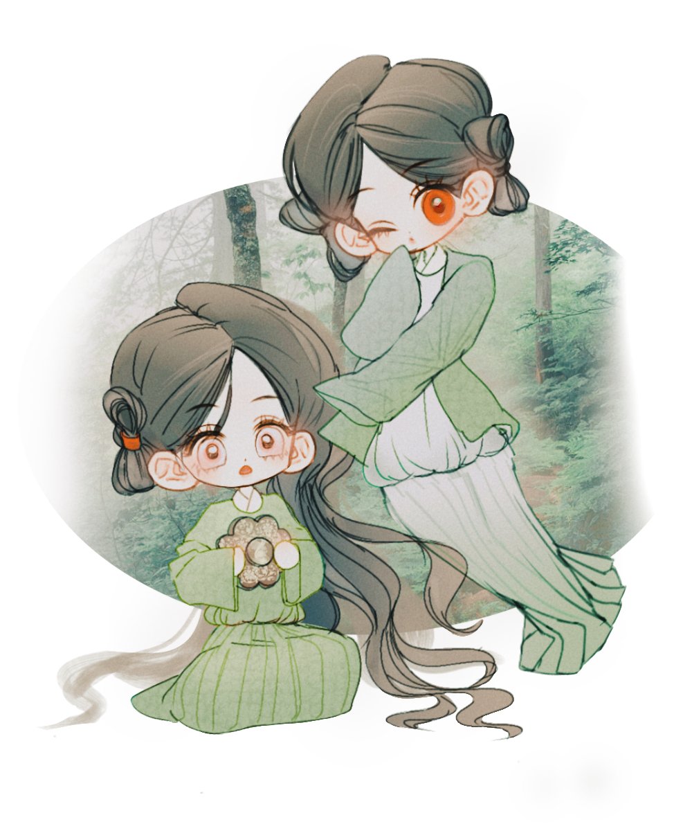 myangchii's tweet photo. #발해 #balhae #渤海 #韓国 #韓服 #hanbok #Korea 
머리 묶은 거 풀면 저렇게 웨이브가 나오지 않았을까 하는 생각 https://t.co/eNQod9T63a