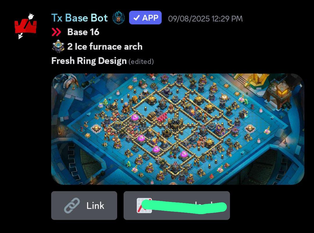 👇 Free Base Time 👇
[ Cc - 2 Ice Furnace Arch ]
🏆 Range - 5700-5850
🔸Base 1 :-
link.clashofclans.com/en?action=Open…
🔹Base 2 :-
link.clashofclans.com/en?action=Open…

🚀Join Discord For More :-
discord.com/invite/mbgPssA…
#ClashOfClans #legendbases #tx