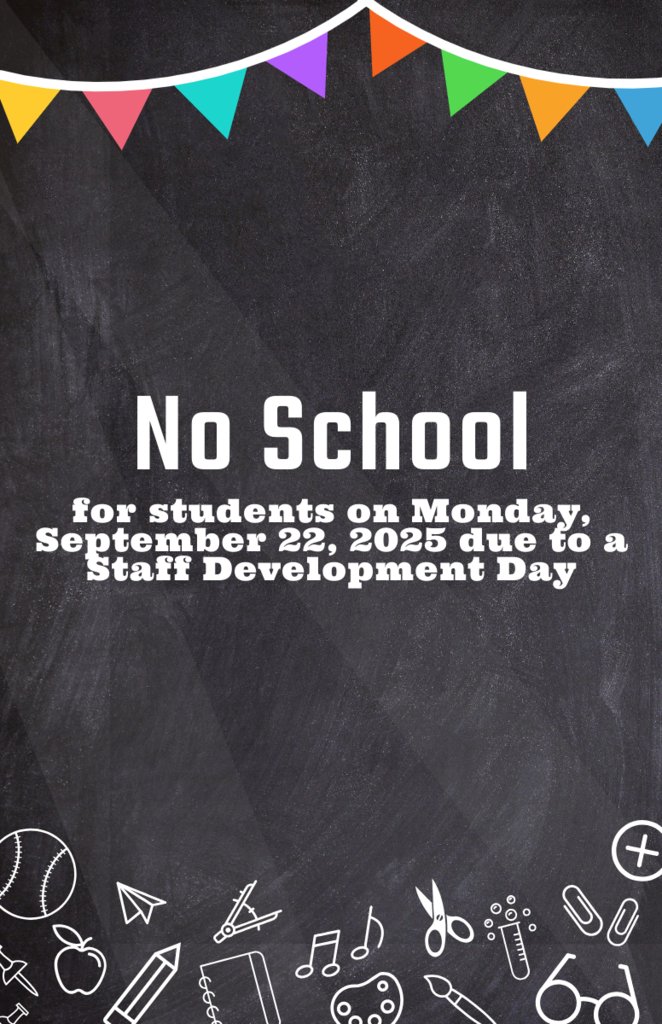 No School on Monday!