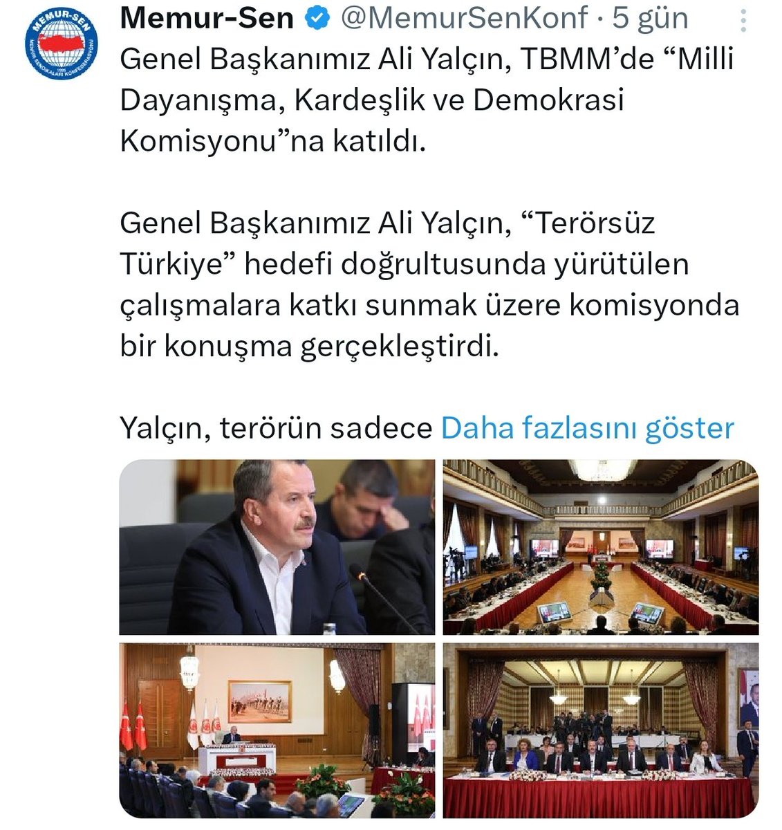 Memurlar son 15 senede gelinen noktada, tahsili olmayan bir kamu işçisinden dahi 20 bin lira aşağı maaş alır hâle gelmişken;

Memurların delicesine bağlı olduğu,
bir türlü istifa etmediği;
Yetkili memur sendikası'nın son bir haftalık gündemi  ve paylaşımları bunlar malesef..