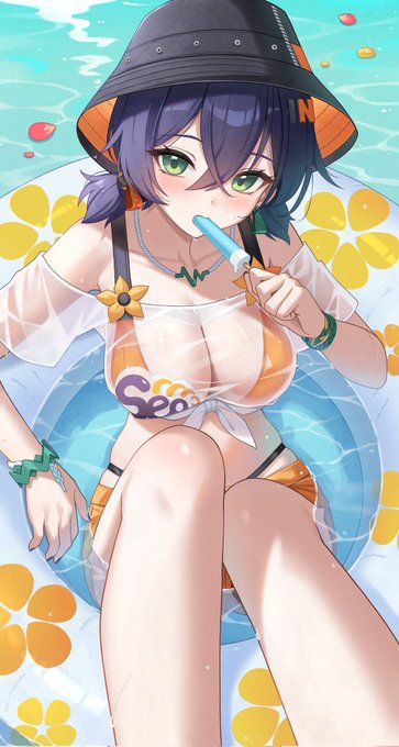 #夏が終わりそうだし今年描いた水着絵を貼ろう 