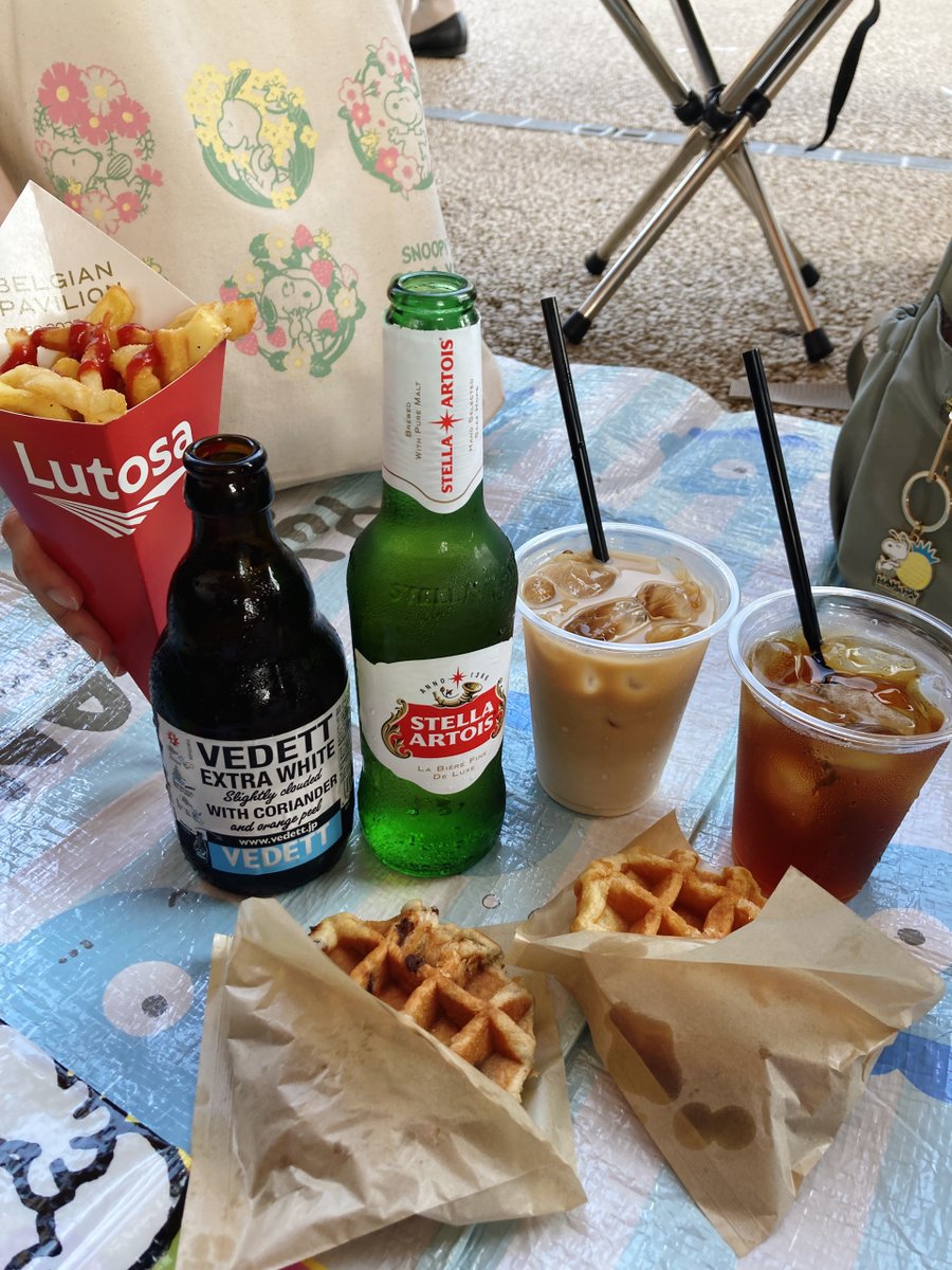 ベルギーポテト
ベルギービール
ベルギーワッフル
どれも美味しかった😋
